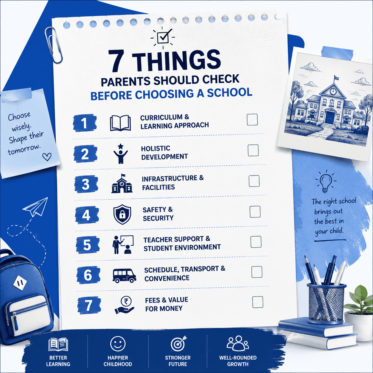 How to Choose the Best School in Greater Noida for Your Child? 7 Things Parents Should Check