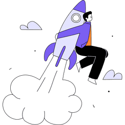 Students with school supplies illustration