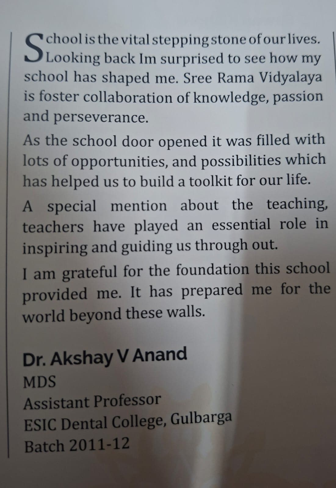 Dr. Akshay V Anand