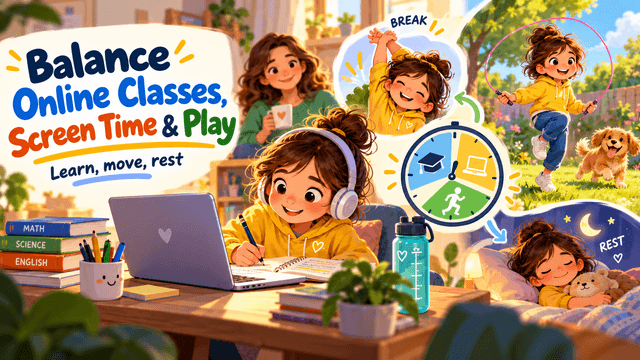 How to Balance Online Classes, Screen Time and Physical Activity for Children