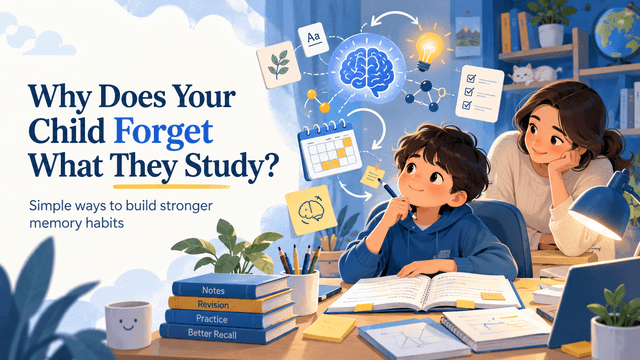 Why Does Your Child Forget What They Study? Simple Ways to Build Stronger Memory Habits