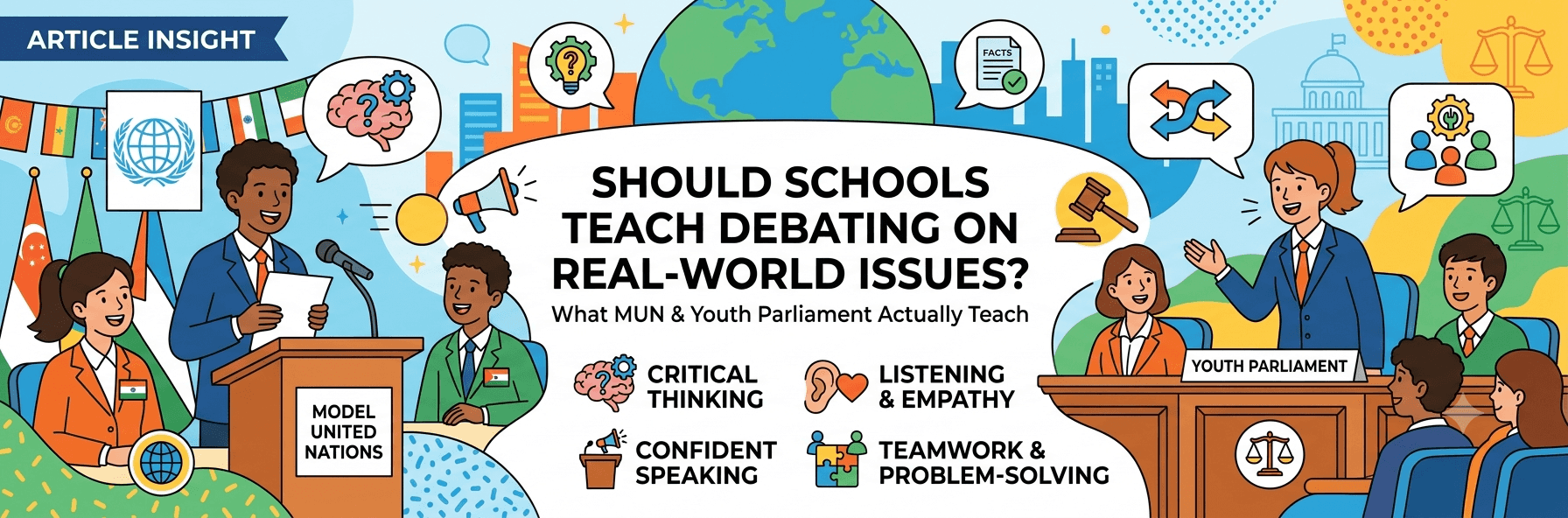 Should Schools Teach Children How to Debate Real-World Issues? What MUN and Youth Parliament Actually Teach