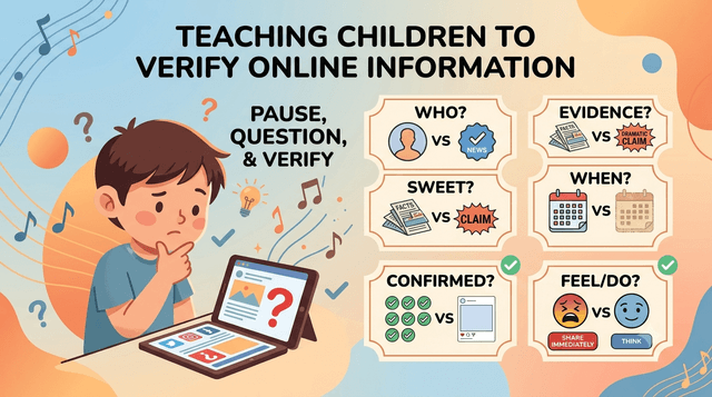 How to Teach Children to Question What They See Online Before They Believe or Share It