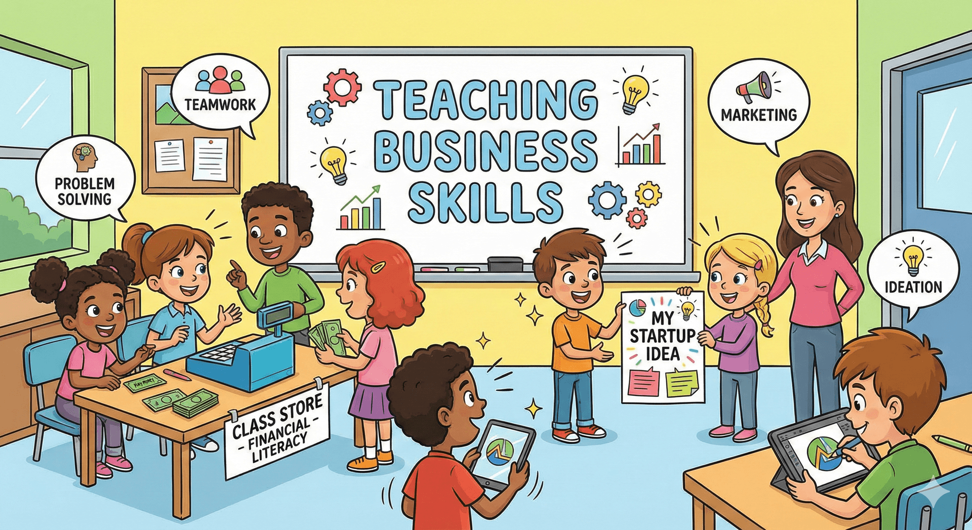 Why Kids Need Business Skills and How to Learn at Goldenbee Global School Bannerghatta?