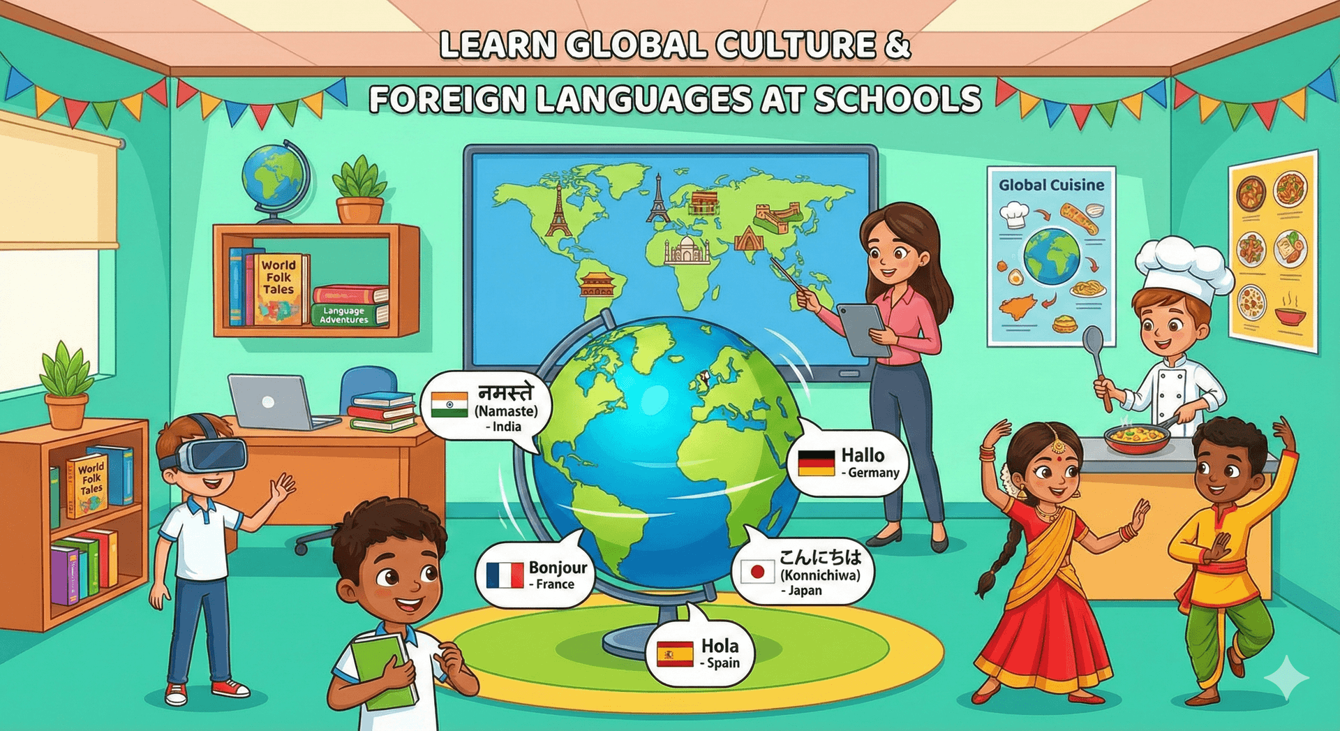 Learn Global Culture and Foreign Languages at Greater Noida World School