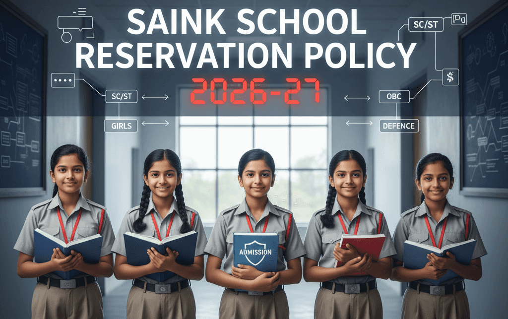 Sainik School Reservation 2026: Seat Distribution Criteria, Class 6 & 9 Reservation for Girls, Reservation for SC/ST Category, & New Sainik School Reservation