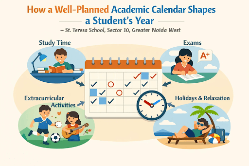 How a Well-Planned Academic Calendar Shapes a Student’s Year – St. Teresa School, Sector 10, Greater Noida West