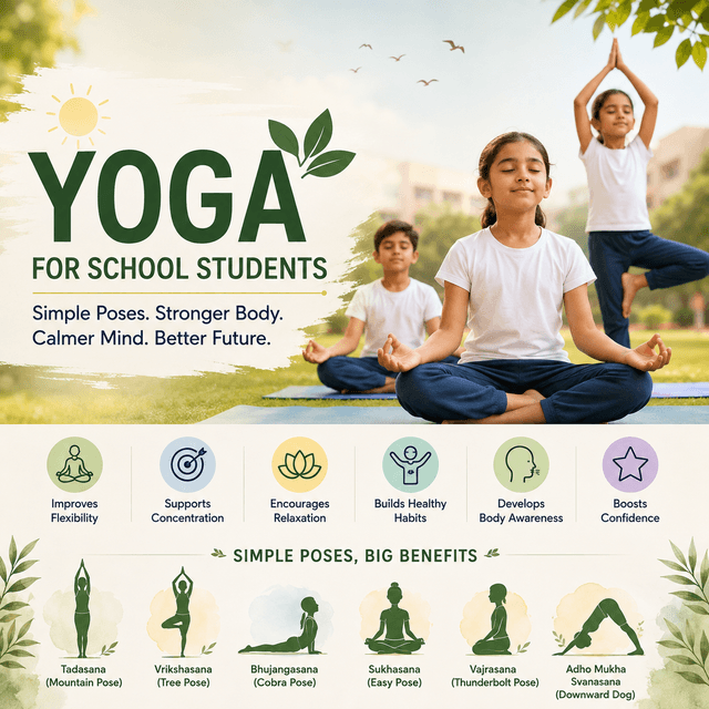 Best Yoga Poses for School Students to Practise Every Day