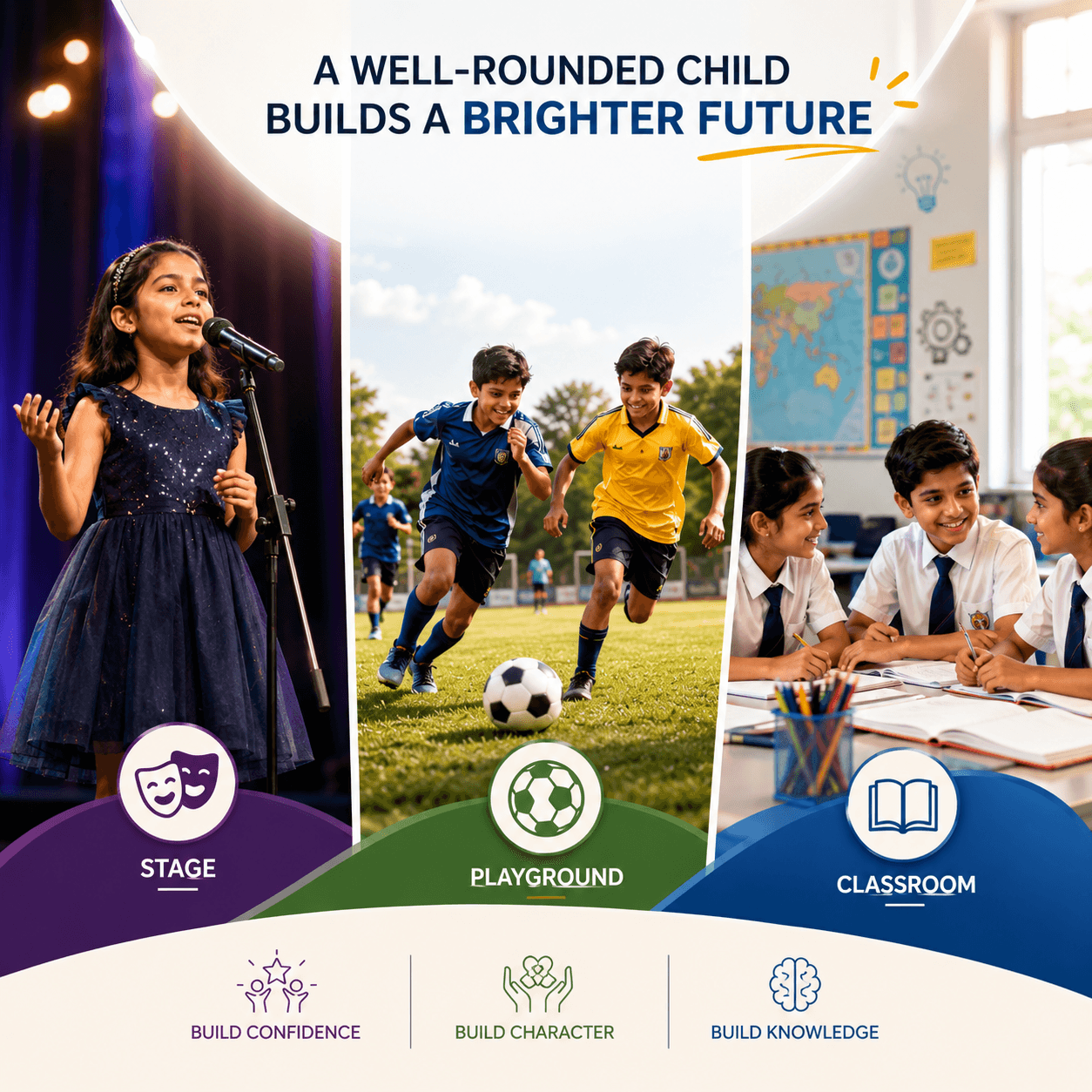 Why Every Child Needs a Stage, a Playground, and a Classroom