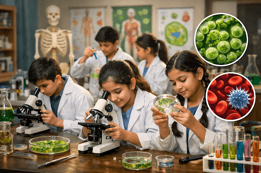 Exploring Life Up Close: The Biology Lab Experience at Drona Public School