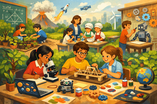 Integrated Curriculum at Goldenbee Global School, BTM Layout: Blending Knowledge with Real-World Skills