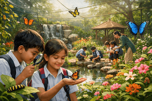 Learning with Nature: The Butterfly Conservatory Initiative at KIIT World School, Gurgaon