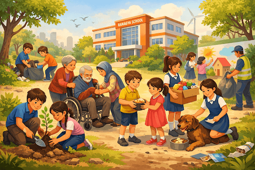 Cultivating Compassion and Responsibility Through CSR Initiatives at Ramagya School