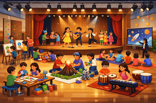 A Space for Creativity and Collaboration: The Multipurpose Hall at The Wisdom Tree School, Greater Noida West