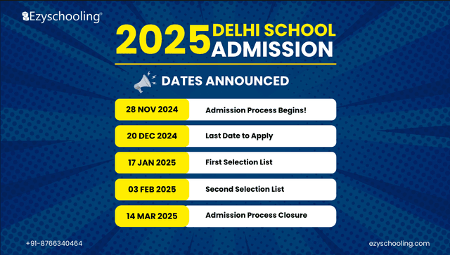 DoE Announces Dates for Delhi School Admissions 2025-26