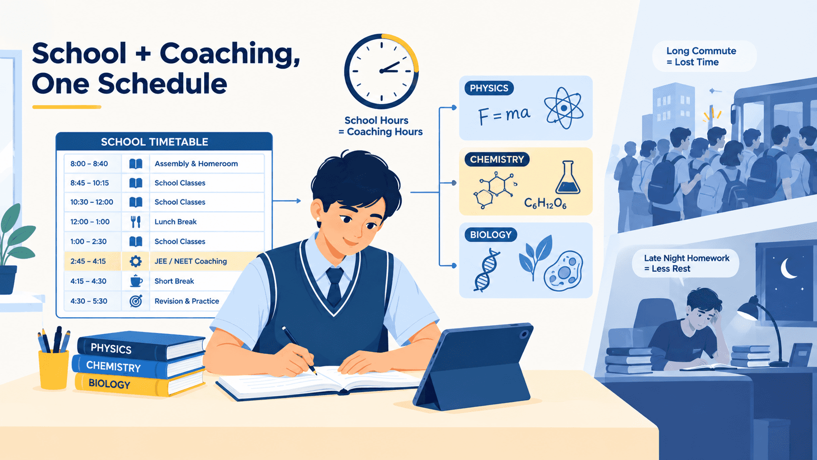 Coaching Inside School Hours: What Parents Should Know Before Choosing an Integrated JEE/NEET Programme