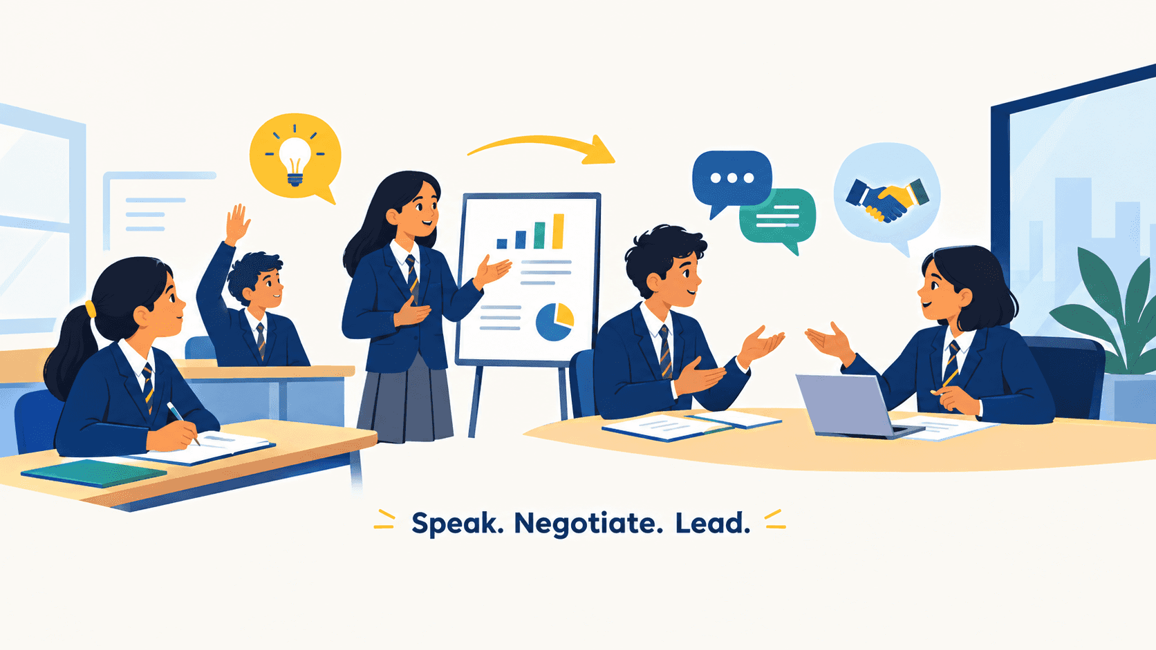 From Classrooms to Conference Rooms: Why Students Need Opportunities to Speak, Negotiate and Defend Their Ideas