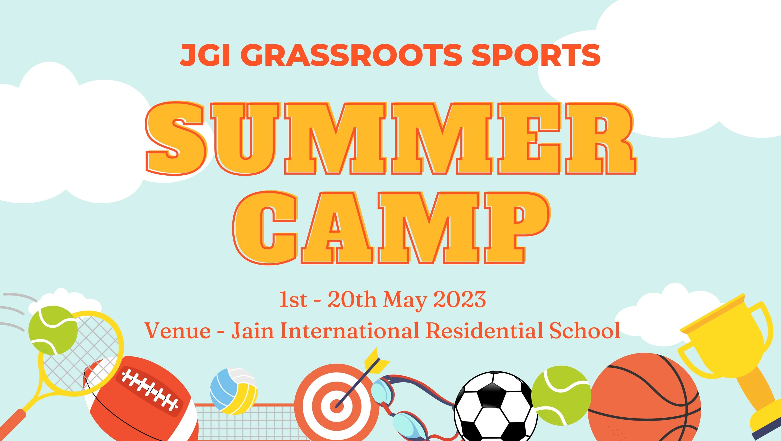 JGI GRASSROOTS SPORTS is back with its 5th Annual Residential Camp